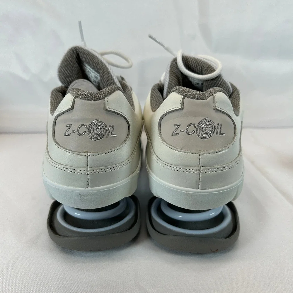 Z-Coil Freedom Classic-SR White Grey Spring Orthopedic Shoes Womens 10